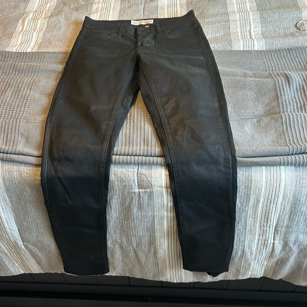 Coated Denim-Black